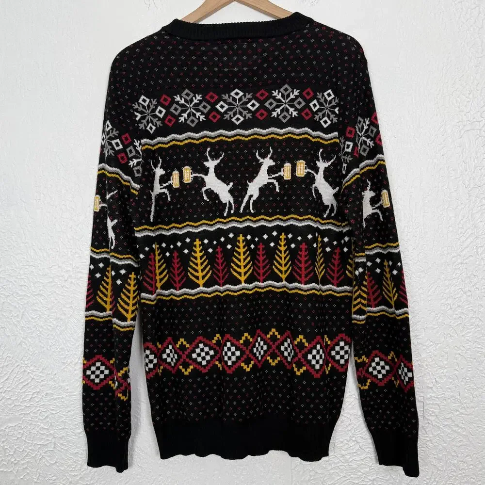 Tipsy Elves Men's Caribrew Ugly Christmas Sweater Size Large